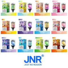JNR Mega Shisha Hookah 100K Puffs Vape featuring various flavors.