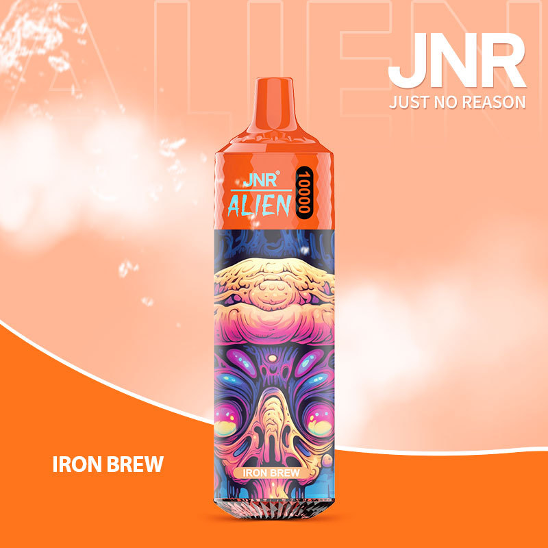 JNR Alien 10,000 puffs vape in iron brew flavor.