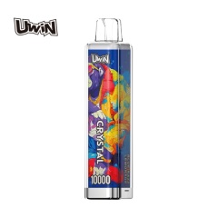 UWin Crystal 10000 Puffs Vape showing the vape in flavor blue razz lemonade