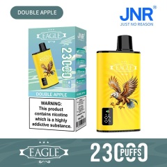 JNR Eagle 23000 Puffs vape featuring double apple flavor and showing the vape and vape box.