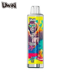 UWin Crystal 10000 Puffs Vape showing the vape in flavor peach berry