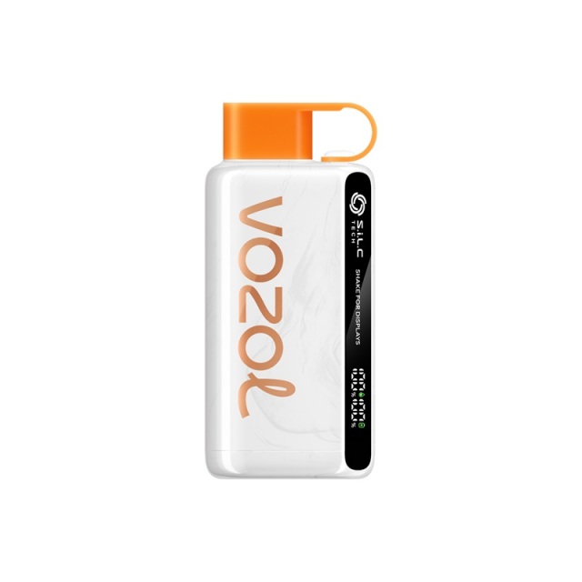 Vozol Star 12000 Puffs 50mg Vape shown in flavor peach mango watermelon