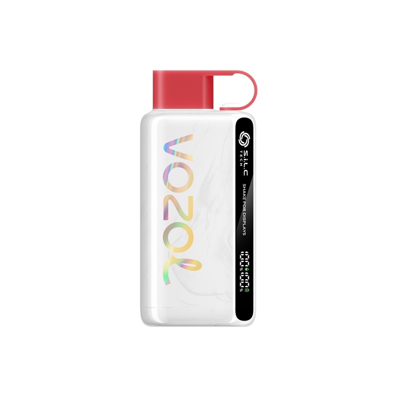 Vozol Star 12000 Puffs 50mg Vape shown in flavor raspberry watermelon