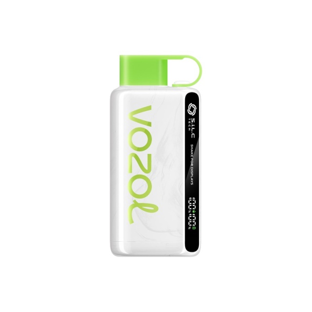 Vozol Star 12000 Puffs 50mg Vape shown in flavor sour apple ice