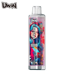 UWin Crystal 10000 Puffs Vape showing the vape in flavor strawberry ice