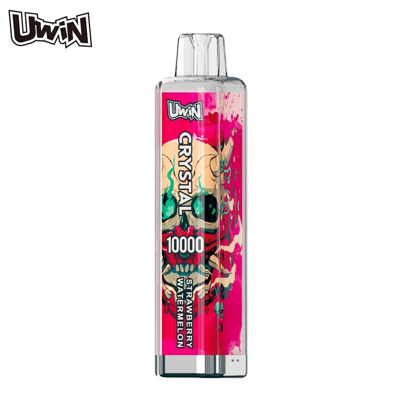 UWin Crystal 10000 Puffs Vape showing the vape in flavor strawberry watermelon