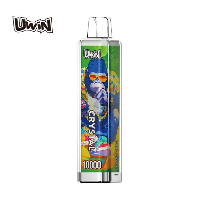 UWin Crystal 10000 Puffs Vape showing the vape in flavor two apple