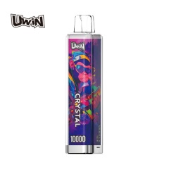 UWin Crystal 10000 Puffs Vape showing the vape in flavor vanilla ice