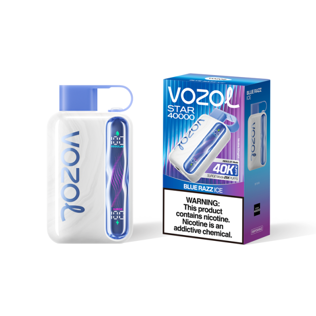 Vozol Star 40000 Puffs Vape in flavor blue razz ice