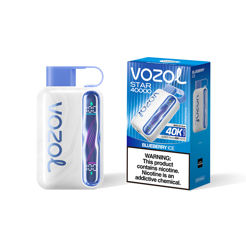 Vozol Star 40000 Puffs Vape in flavor blueberry ice