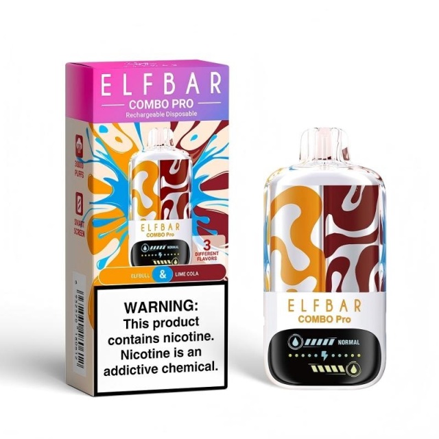 Elfbar COMBO Pro 30000 Puffs Vape in flavor, elfbull and lime cola