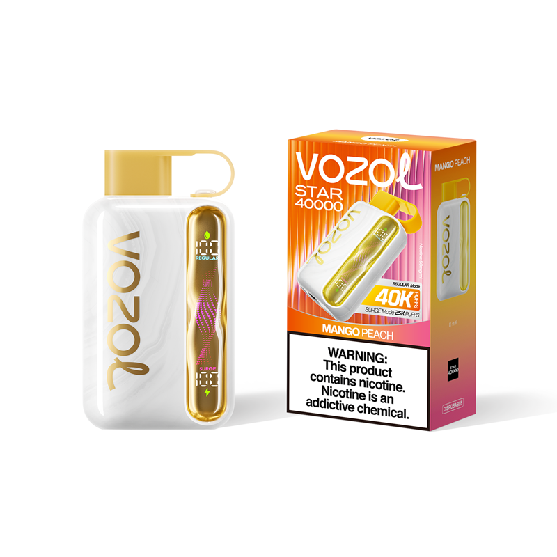 Vozol Star 40000 Puffs Vape in flavor mango peach