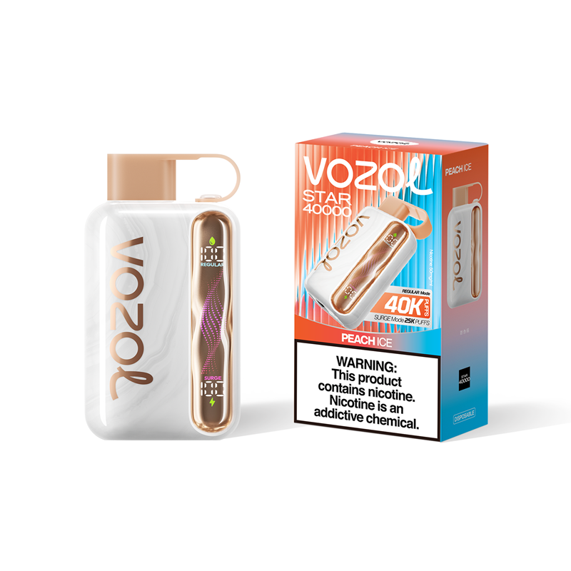 Vozol Star 40000 Puffs Vape in flavor peach ice