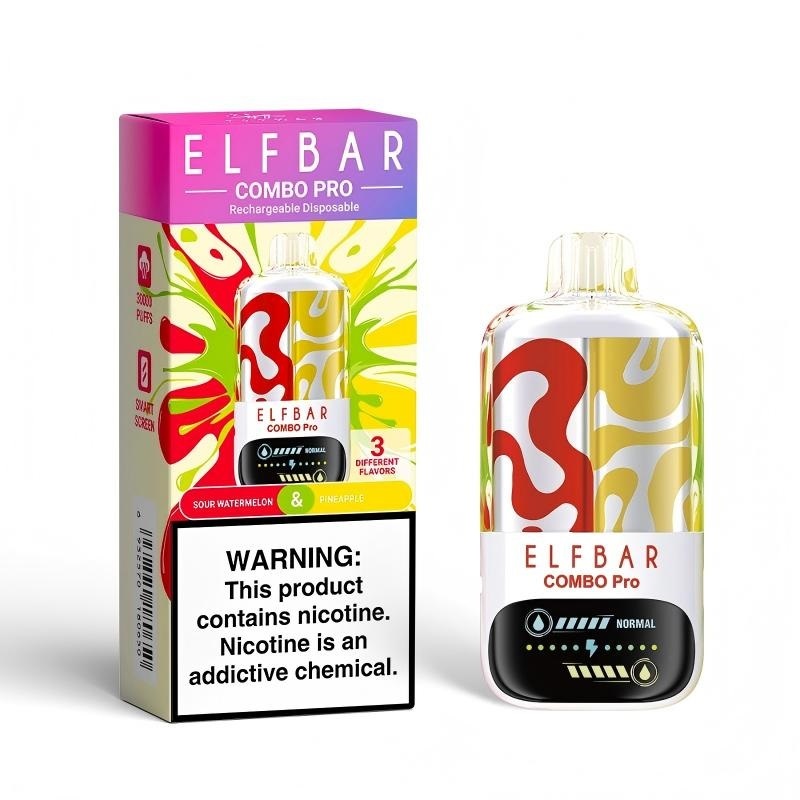Elfbar COMBO Pro 30000 Puffs Vape in flavor, sour watermelon and pineapple