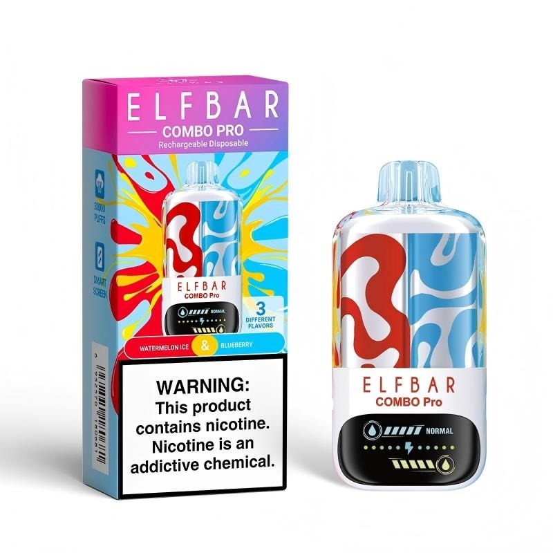 Elfbar COMBO Pro 30000 Puffs Vape watermelon ice and blueberry