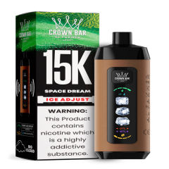 Al Fakher Ice Adjust 15K Puffs Vape in flavor, space dream showing the vape and the box.