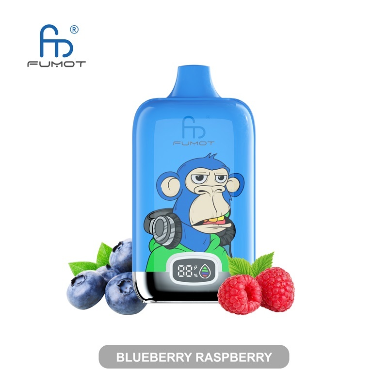 Fumot Digital Box 12000 Puffs Vape featuring the flavor blueberry raspberry