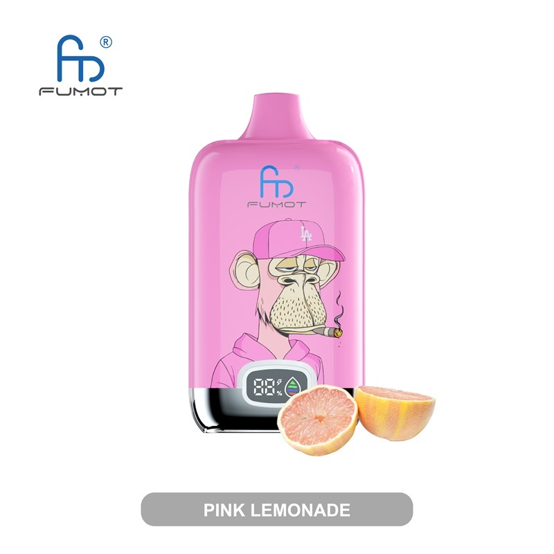 Fumot Digital Box 12000 Puffs Vape featuring the flavor pink lemonade