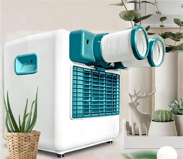 OOT Solar Portable Air Conditioner for Outdoor / Sport / Tent DC Compressor inside