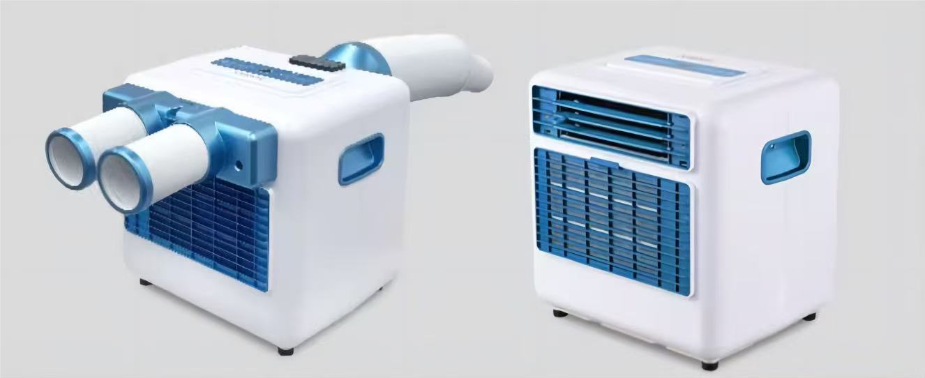 OOT Solar Portable Air Conditioner for Outdoor / Sport / Tent DC Compressor inside