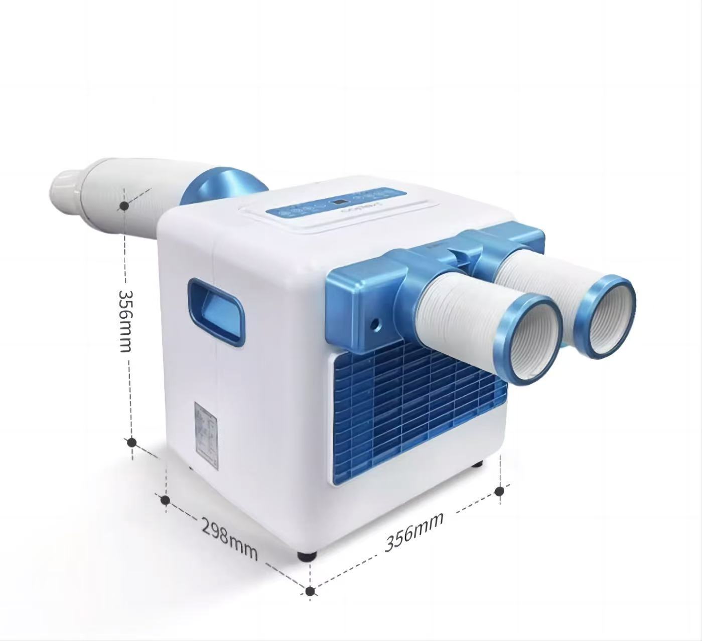 OOT Solar Portable Air Conditioner for Outdoor / Sport / Tent DC Compressor inside