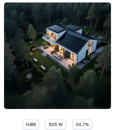 Longi Solar Panel EcoLife Series High-end Residential LR7-54HVH(Single Glass)  480W-500W