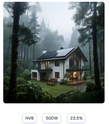 Longi Solar Panel EcoLife Series High-end Residential LR7-54HVH(Single Glass)  480W-500W