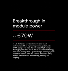 Longi Solar Panel Hi-MO X9(670W) / X7(625W) for Larg Scale Utility