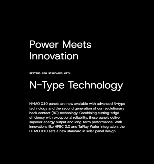 Longi Solar Panel Hi-MO X9(670W) / X7(625W) for Larg Scale Utility