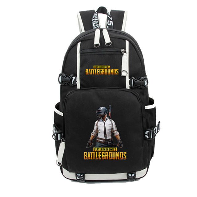 PUBG PLAYERUNKNOWN’S BATTLEGROUNDS Backpack with USB Charging Port for Teens Boys Girls Students Daily Travelbag Game Fans Gifts