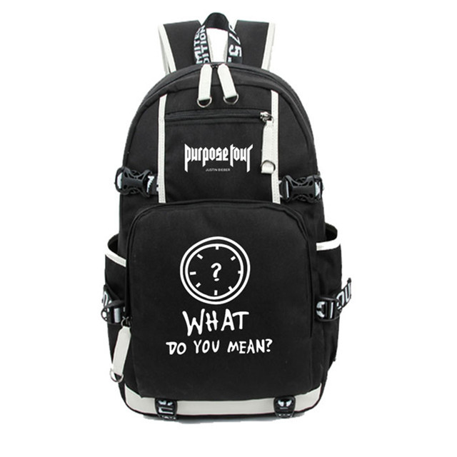 Justin Bieber  Backpack for Teens Boys Girls Students Game Fans Gifts Daily Travelbag