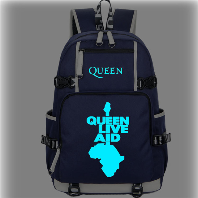 Queen Luminous Backpack Students Bookbag Daypack for Teens Boys Girls Back to School Travel Outdoor