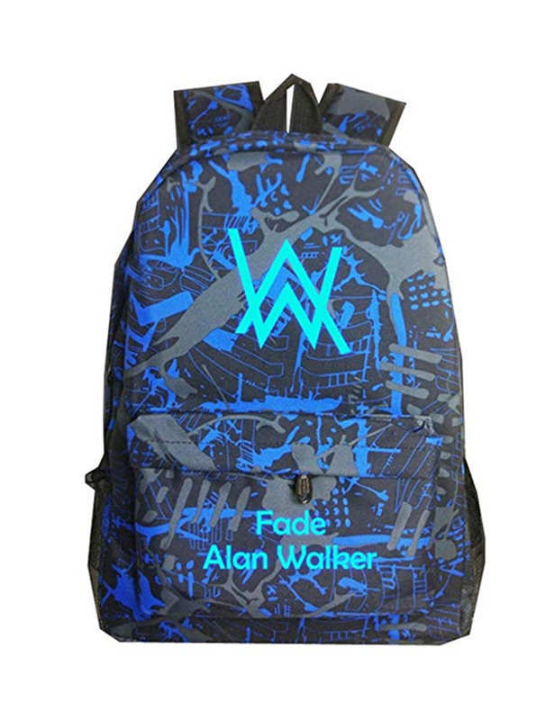 Alan Walker Faded Backpack Students Bookbag Daypack for Teens Boys Girls Back to School Travel Outdoor