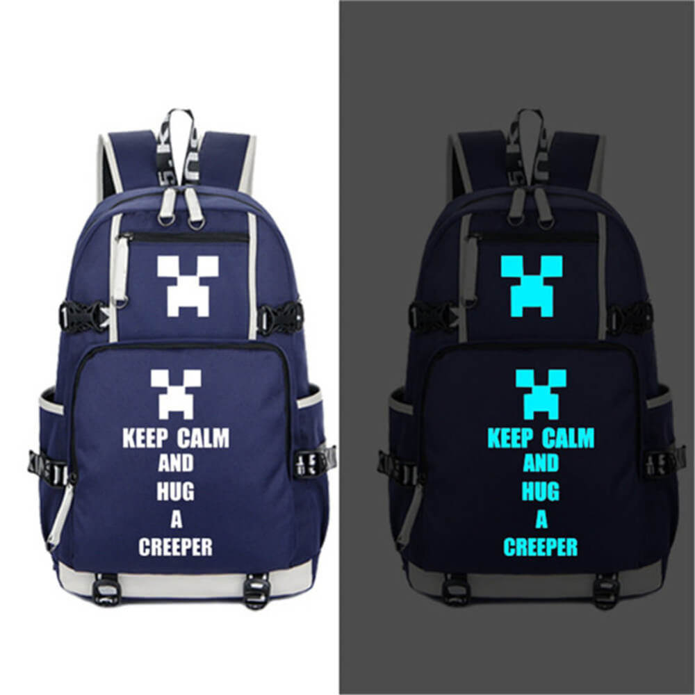 Minecraft Luminous Backpack for Teens Boys Girls Students Daily Travelbag Game Fans Gifts