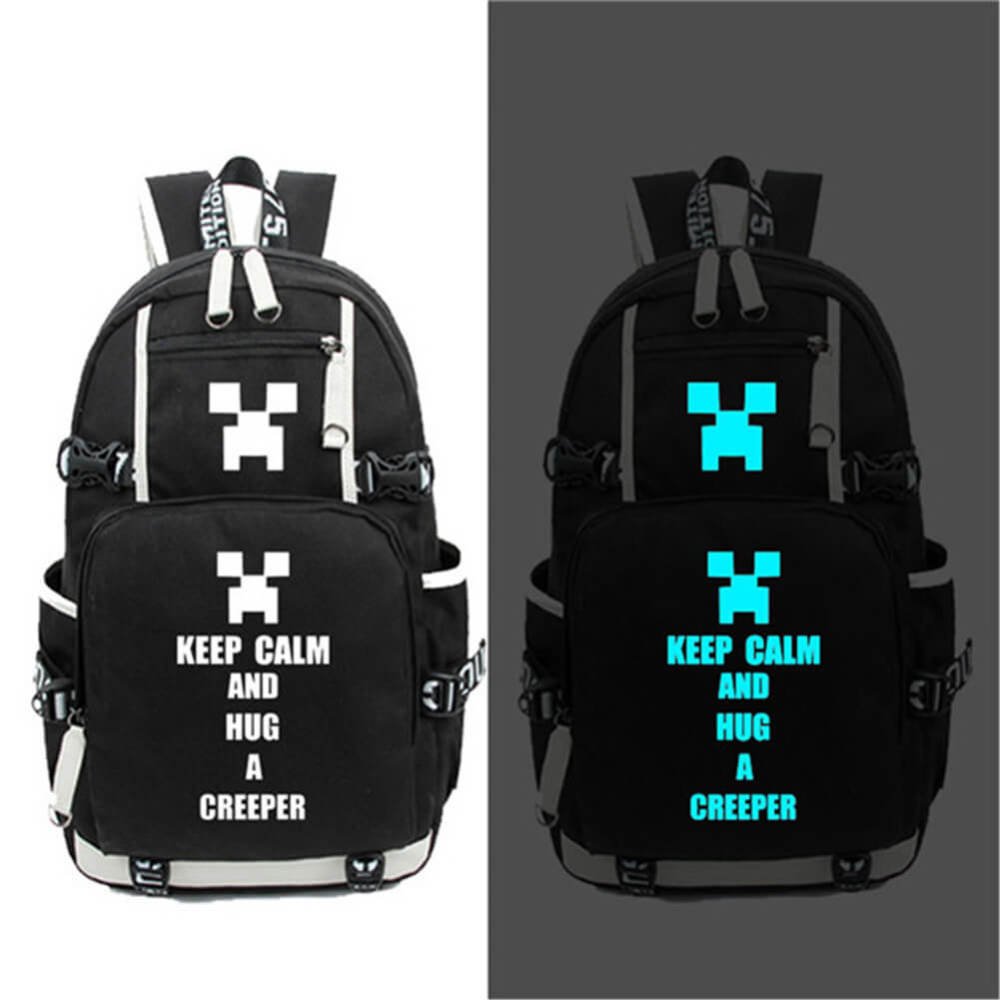 Minecraft Luminous Backpack for Teens Boys Girls Students Daily Travelbag Game Fans Gifts