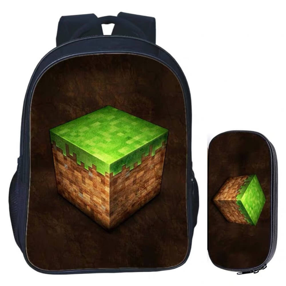 Minecraft Backpack for Boys Girls Students Teens Game Fans Gifts Daily Travelbag