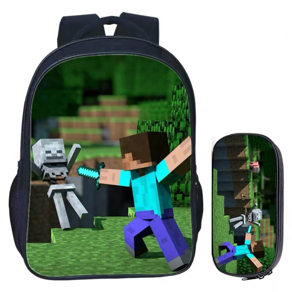 Minecraft Backpack for Boys Girls Students Teens Game Fans Gifts Daily Travelbag