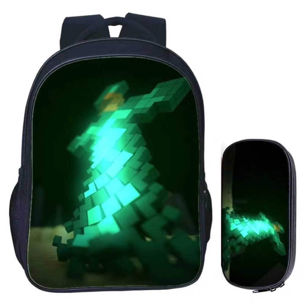 Minecraft Backpack for Boys Girls Students Teens Game Fans Gifts Daily Travelbag
