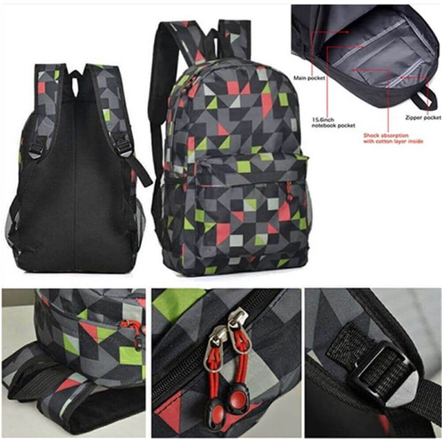 Pokemon Pikachu Backpack for Teens Boys Girls Students Game Fans Gifts Daily Travelbag