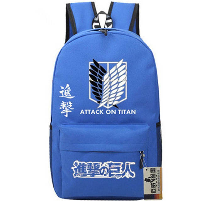 Attack on tian Backpack Students Bookbag Daypack for Teens Boys Girls Back to School Travel Outdoor