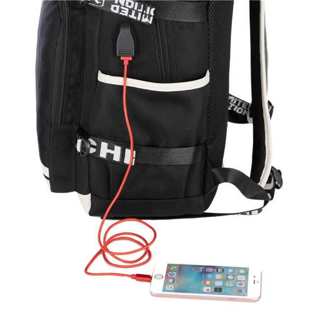 PUBG PLAYERUNKNOWN’S BATTLEGROUNDS Backpack with USB Charging Port for Teens Boys Girls Students Daily Travelbag Game Fans Gifts