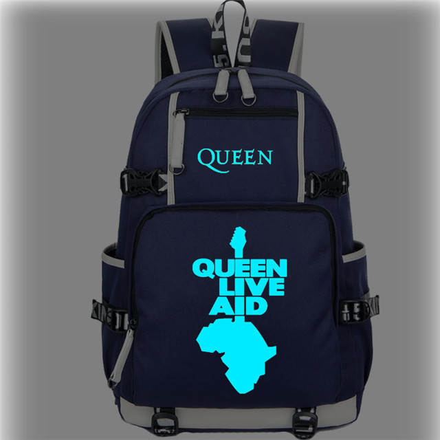 Queen Luminous Backpack Students Bookbag Daypack for Teens Boys Girls Back to School Travel Outdoor