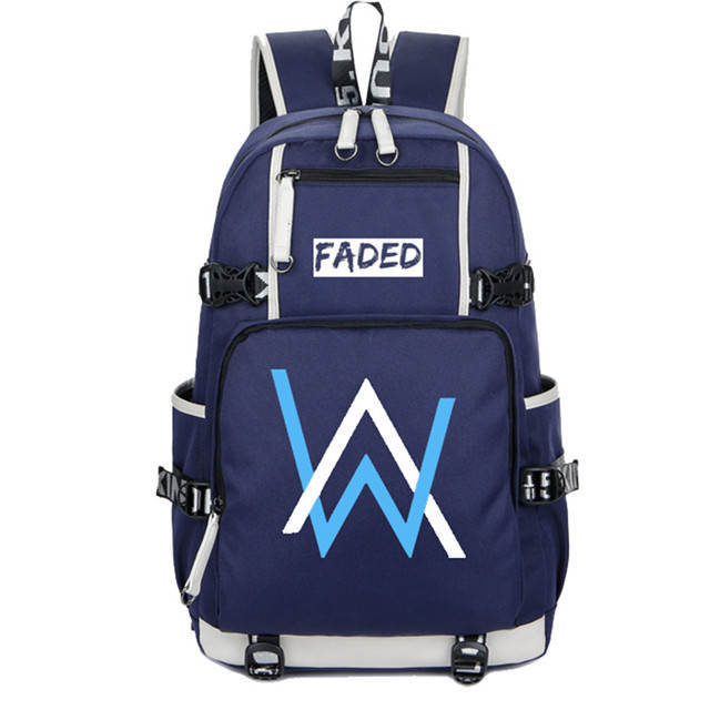 Alan Walker Faded Backpack Students Bookbag Daypack for Teens Boys Girls Back to School Travel Outdoor