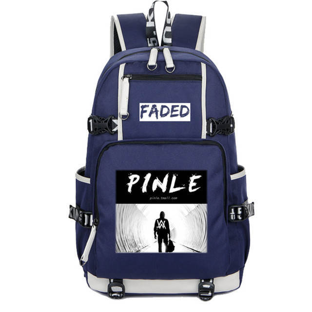 Alan Walker Faded Backpack Students Bookbag Daypack for Teens Boys Girls Back to School Travel Outdoor