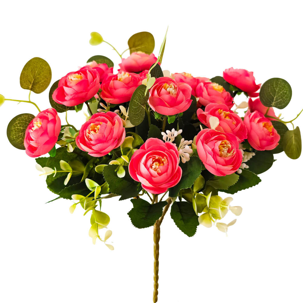 4 Bundles 20 Stems Artificial Roses, Faux Silk Flowers for Wedding Decor, Party Centerpieces, DIY Floral Arrangements, Home Table Decorations