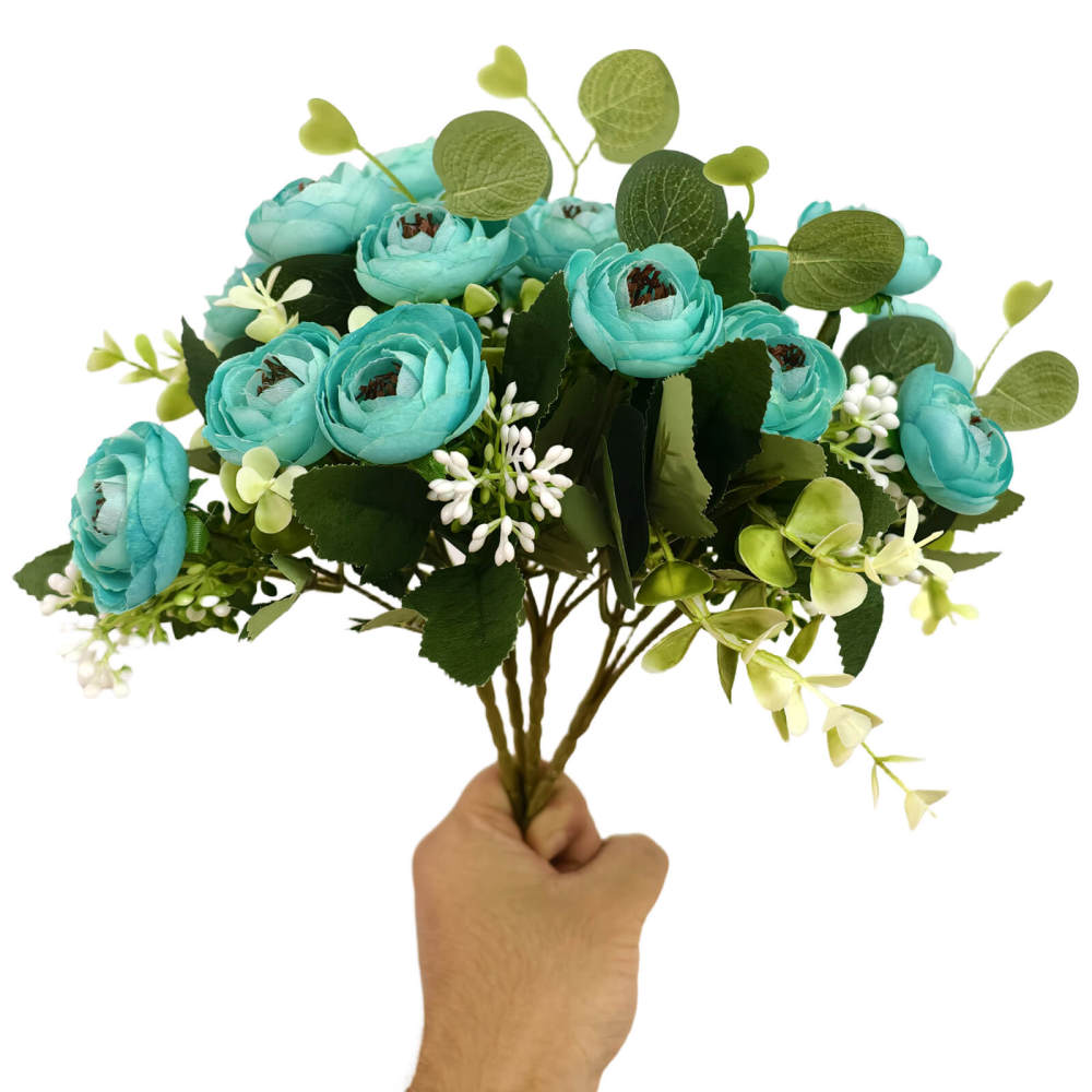 4 Bundles 20 Stems Artificial Roses, Faux Silk Flowers for Wedding Decor, Party Centerpieces, DIY Floral Arrangements, Home Table Decorations
