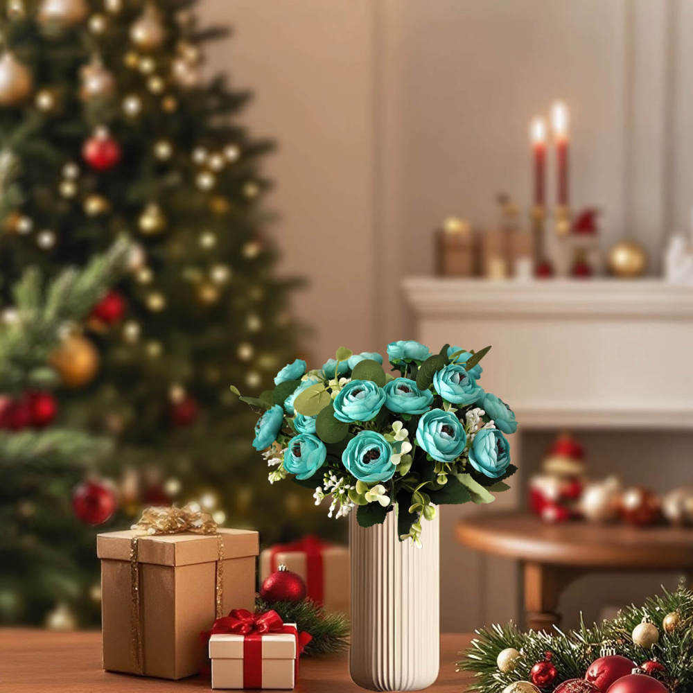 Faux Silk Artificial Roses Multi-Color -10 "