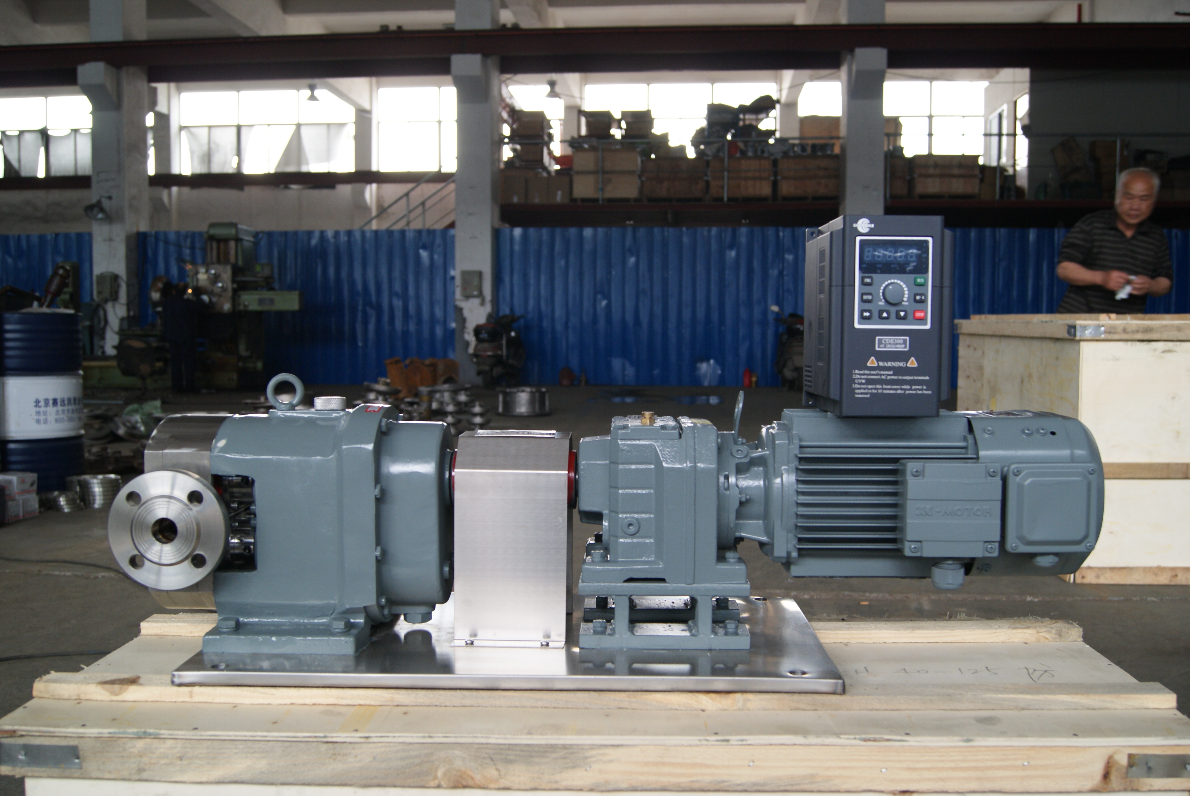 Precision Gear Motor for Rotary Lobe Pump