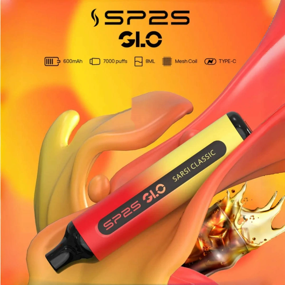 SP2S GLO 7000 | All-Day Disposable Vape Kit - 8mL Nic Salt