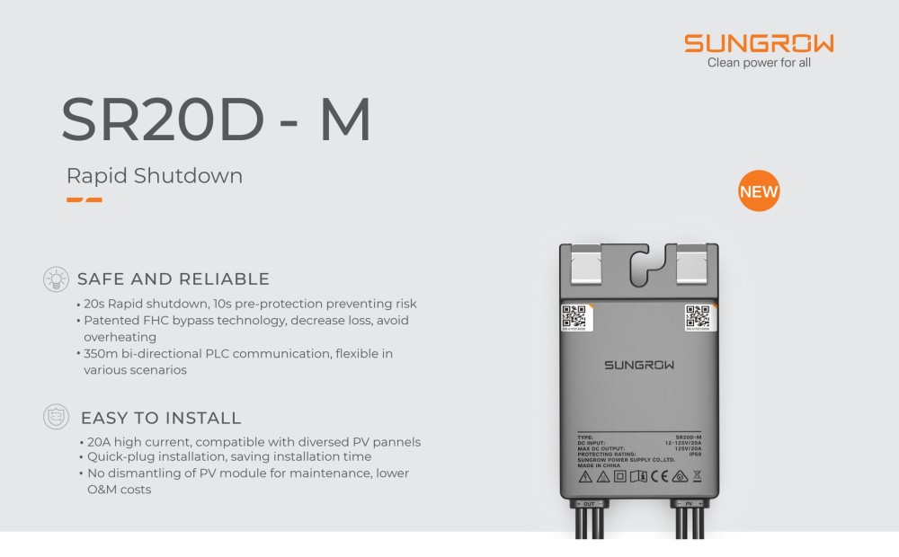 SUNGROW Rapid Shutdown SR20D - M